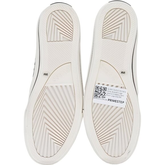 GUESS Carey Jacquard Logo Lace-Up Sneakers Dark Brown Size 9M - Picture 6 of 6